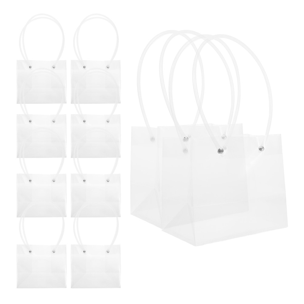 The Florist Supply Shop - 16Pcs Tas Hadiah Bunga Transparan Plastik
